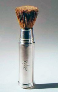 Shaving Brush, with Silver Handle, London by English School
